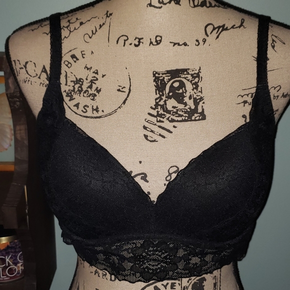 New PINK Victoria's Secret Pushup Lace Bralette Large - Picture 3 of 8